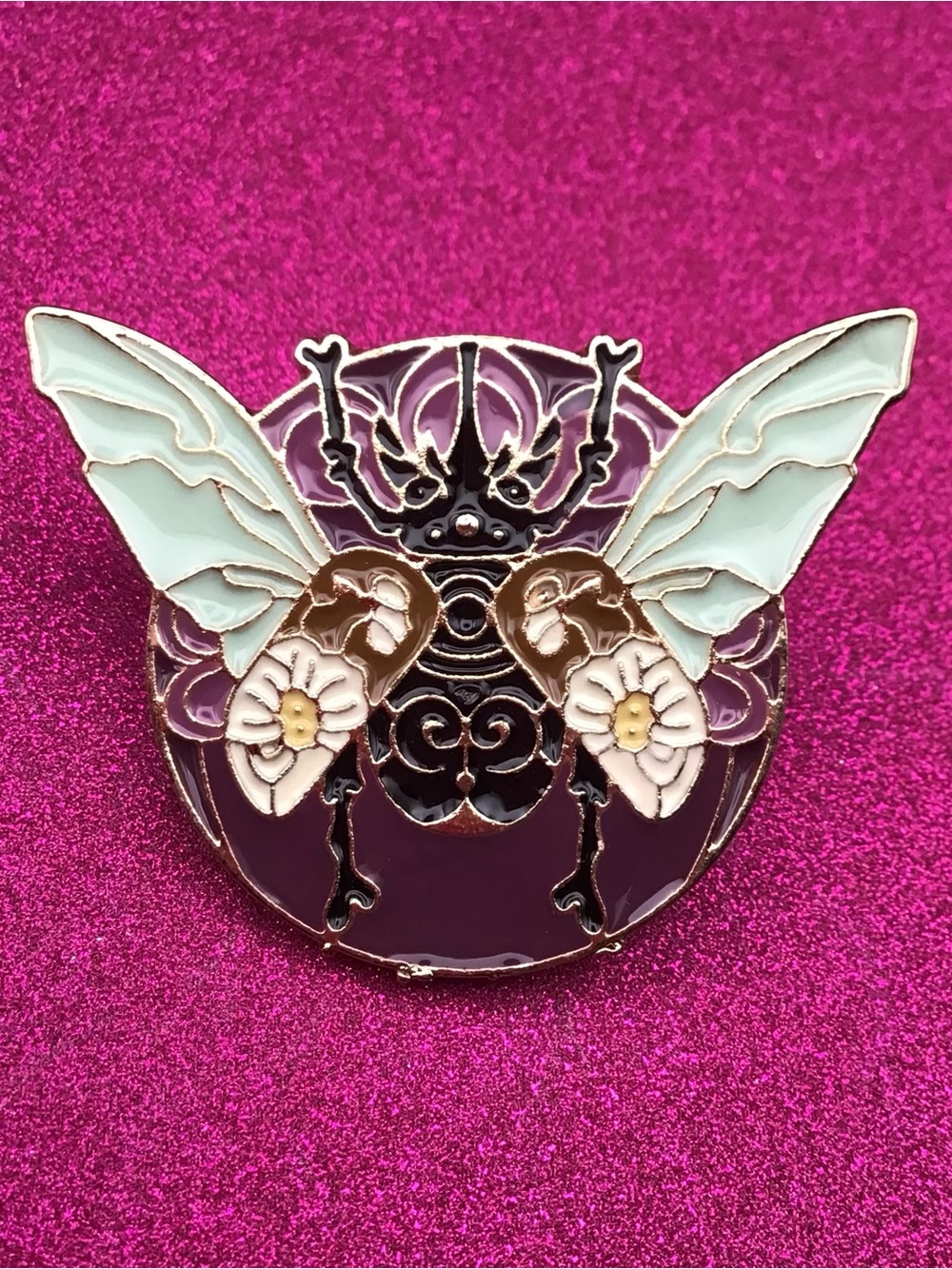 Beetle 2 Enamel Pin